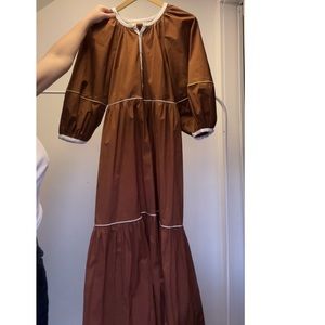 BRAND NEW STAUD brown/tan Demi Dress